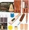All-in-1 Wood Carving Kit for Beginners – Whittling Tools Set with Video Tutorials, Templates, Leather Storage Bag & Accessories